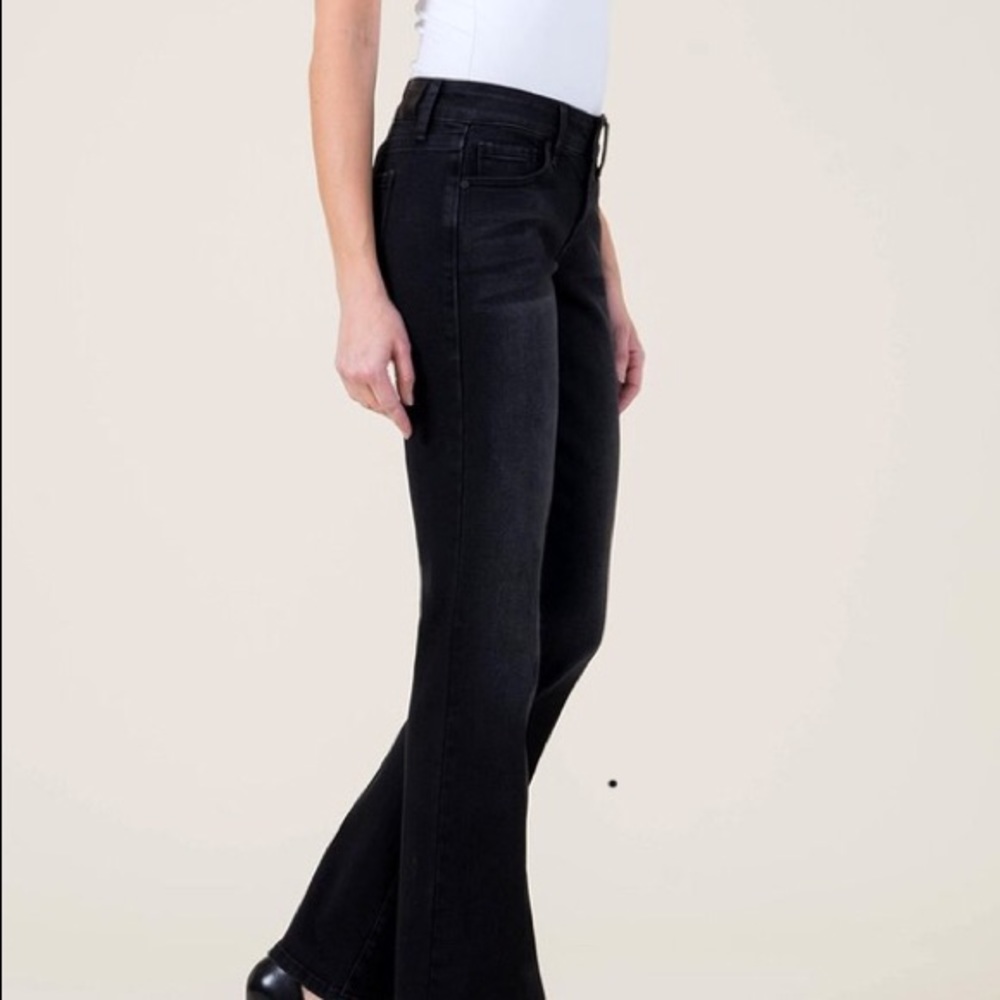 Level 99 Chloe Boot black stretch jeans size 28